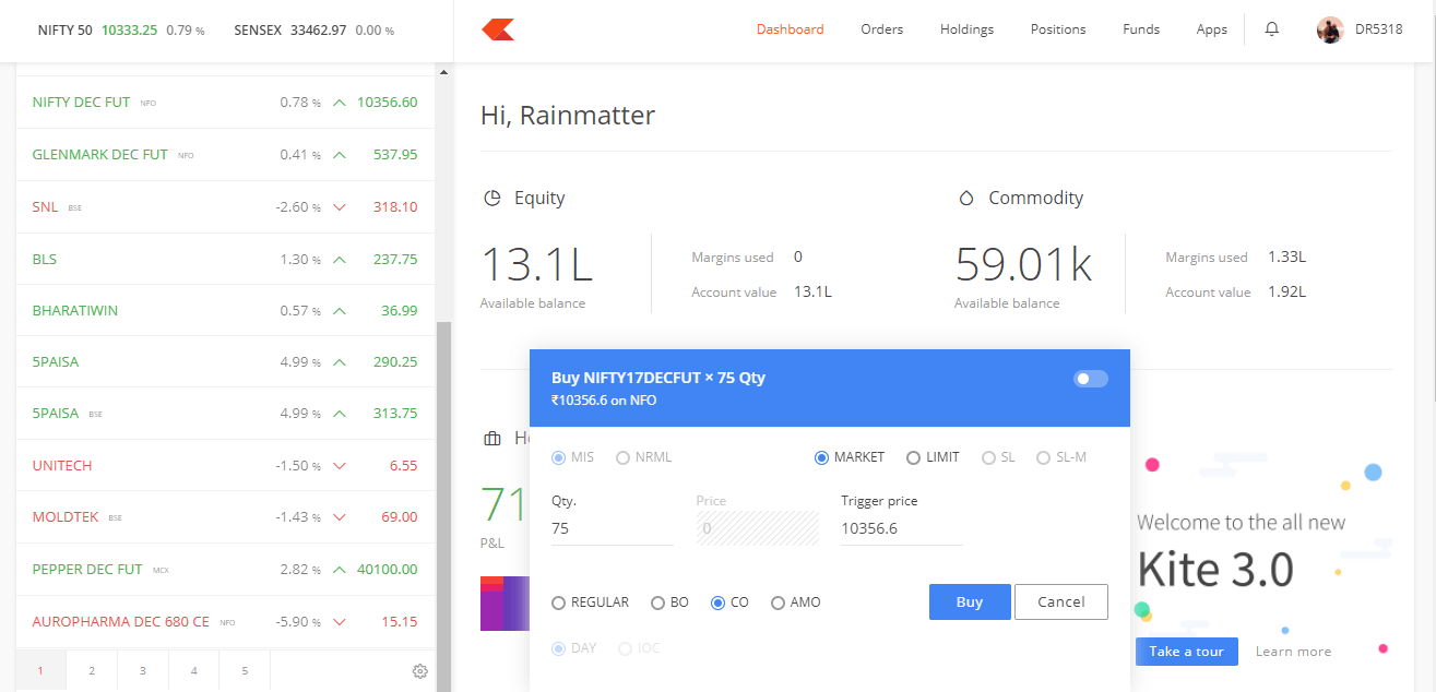 Orders - Kite User Manual